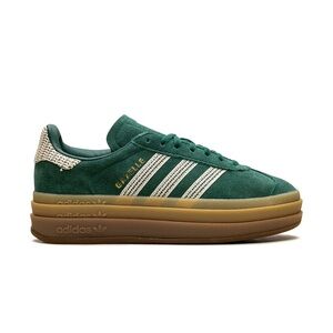 adidas Gazelle Bold W (Collegiate Green / Wonder White / Gold Metallic)